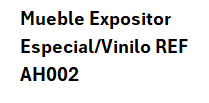 Mueble Expositor Especial/Vinilo REF AH002